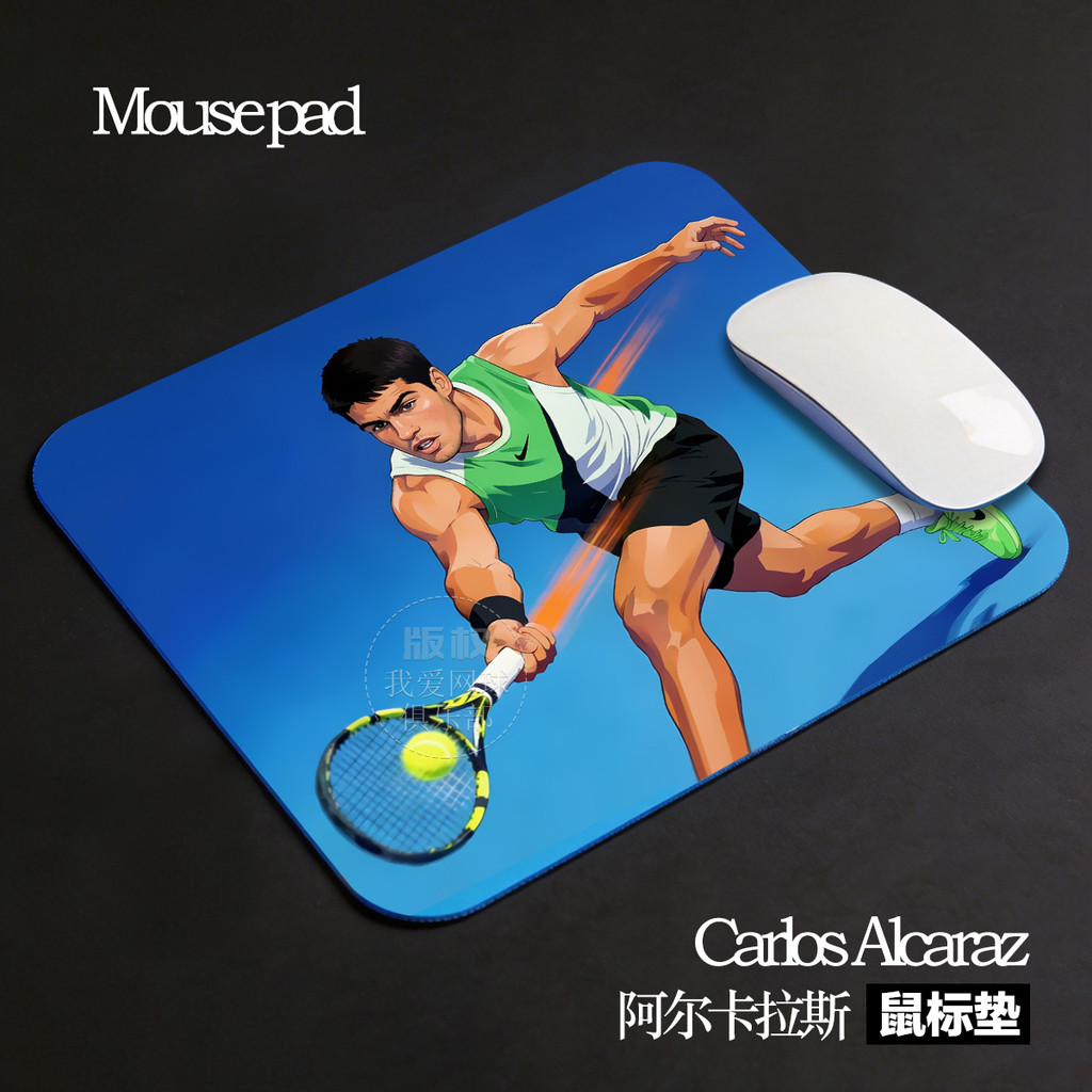 Tấm lót chuột Alcaraz Alcaraz Quần vợt Hàng hóa Bàn làm việc Sinh viên Văn phòng phẩm Chuột Quà tặng