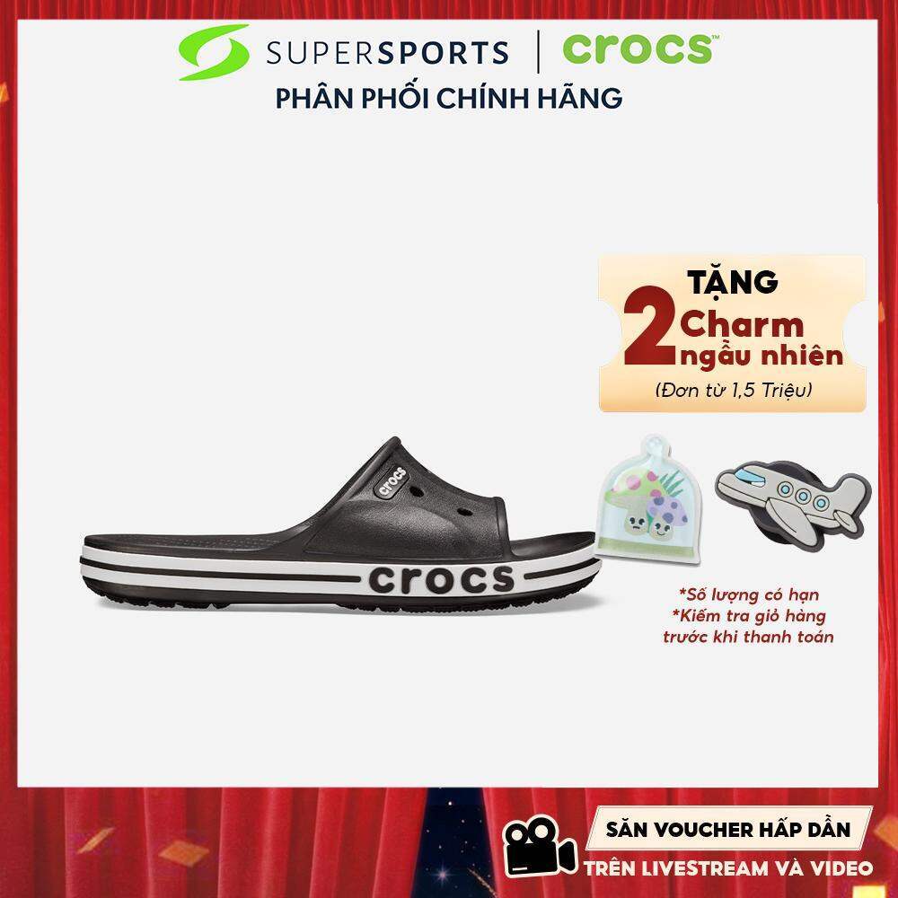 Dép Quai Ngang Unisex Crocs Bayaband - Đen - 205392-066 ADS01 LS100