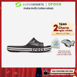 Dép Quai Ngang Unisex Crocs Bayaband - Đen - 205392-066 ADS01 LS100