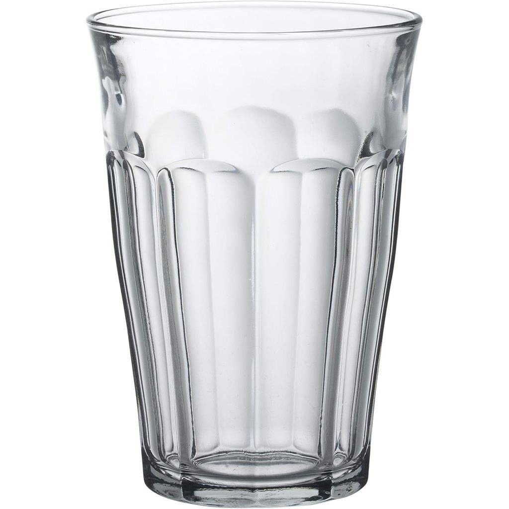 Kính cường lực Duralex, Sản xuất tại Pháp Picardie Clear Tumbler, Bộ 6, 12.62 oz.