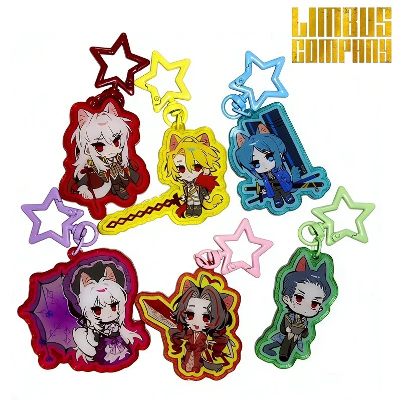Móc khóa Limbus Company Faust Don Quixote Ishmael Acrylic Keychain Chibi Mô hình Anime phụ kiện tran