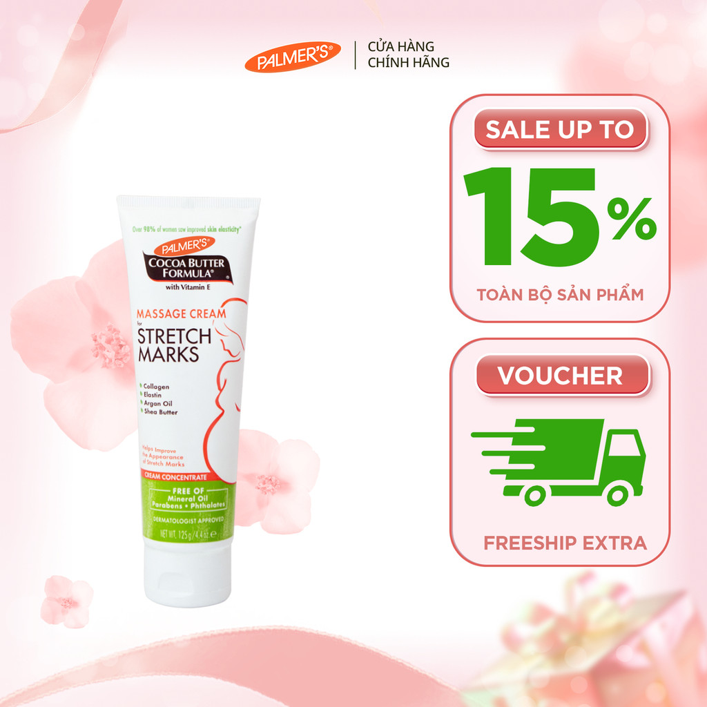 [Chính hãng] Kem ngăn ngừa và phục hồi rạn da giữa thai kỳ Palmer's 125g