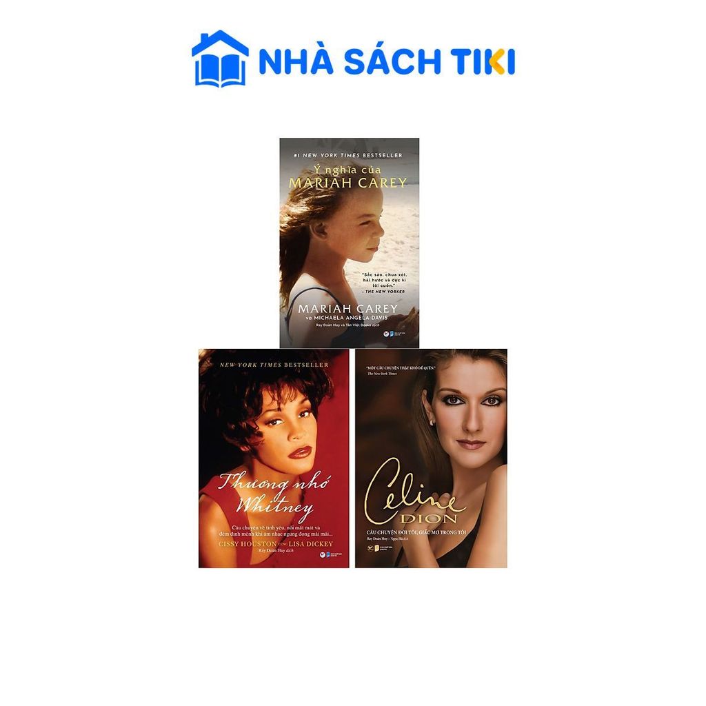 Sách Combo: Những Diva Huyền Thoại - Celine Dion + Ý Nghĩa Của Mariah Carey + Thương Nhớ Whitney (Bộ