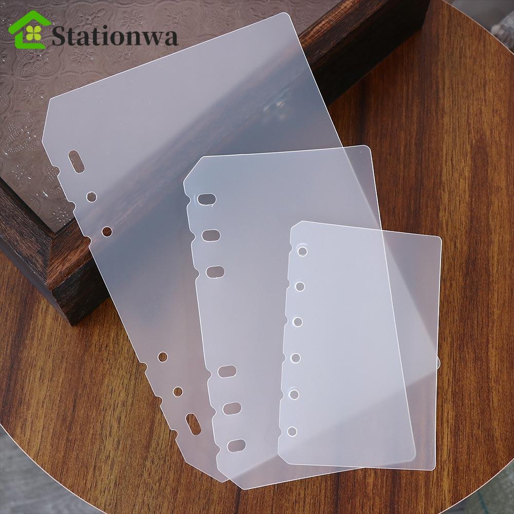 STATIONWA Notebook Divider Board Page 2 Chiếc Giấy Bên Trong A5 A6 A7 B5 A4 Matte Transparent Planne