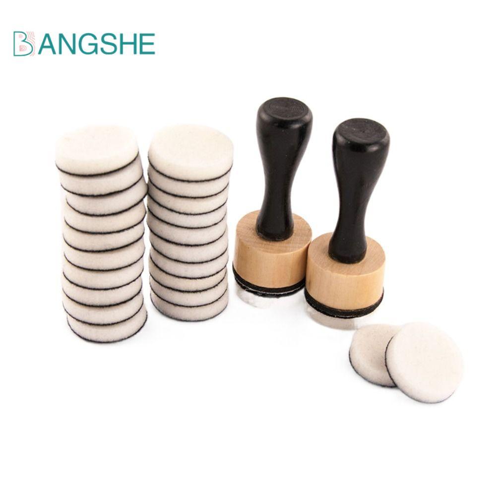 BANGSHE Flat Domed Foam Refills Tool, DIY Scrapbooking Domed Mini Ink Paints Mixing Blending Tools, 
