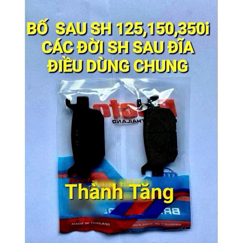Bố thắng sau Sh 125,Sh 150,Sh 350,Vario 160(các đời Sh đĩa sau điều xài chung) .