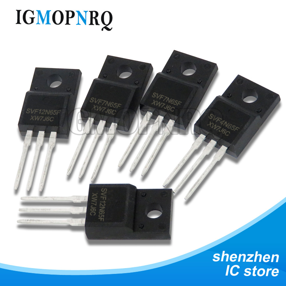 10 chiếc SVF4N65F 4N65F SVF7N65F TO-220F 7N65F SVF12N65F 12N65Fmos bóng bán dẫn hiệu ứng trường 100%