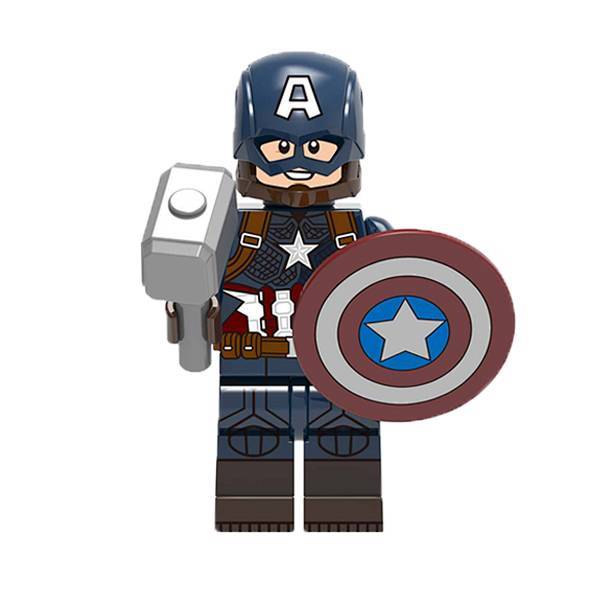 Boy Building Blocks Toy Spider-Man Killer Thor Team Loki Assembled Toy KFx3