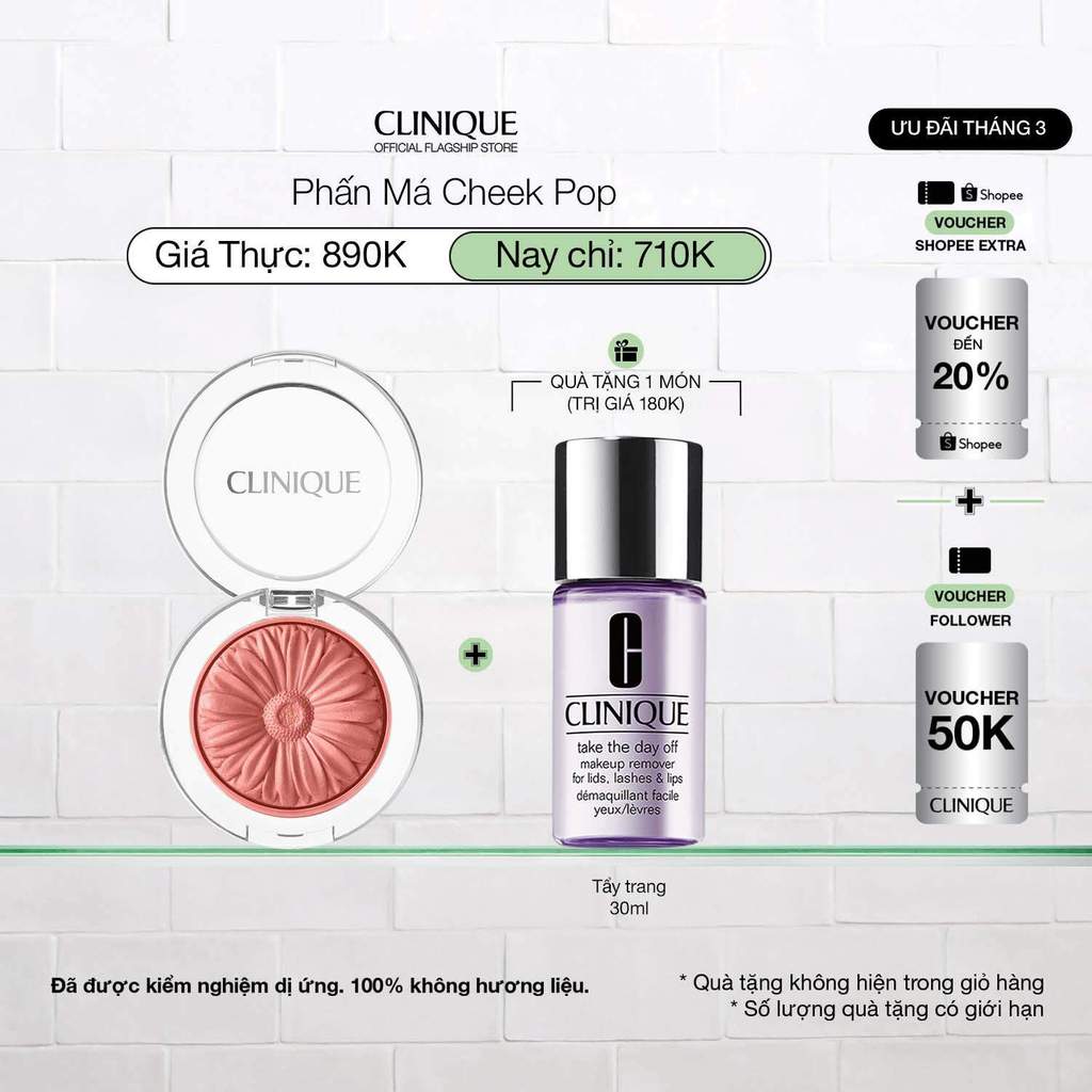 Phấn má hồng tươi tắn trẻ trung Clinique Cheek Pop 3.5g