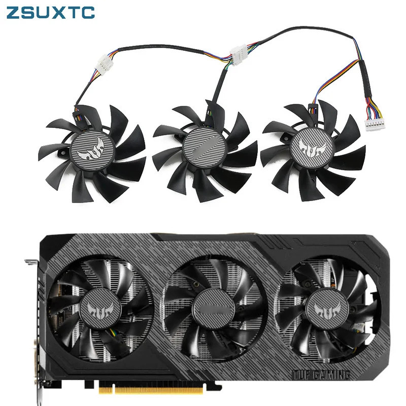 HL 75MM 7Pin FD8015U12D GTX1660 RX5700 RX5700XT cho ASUS GTX 1660Ti 1660super RX 5700 XT TUF X3 OC Q