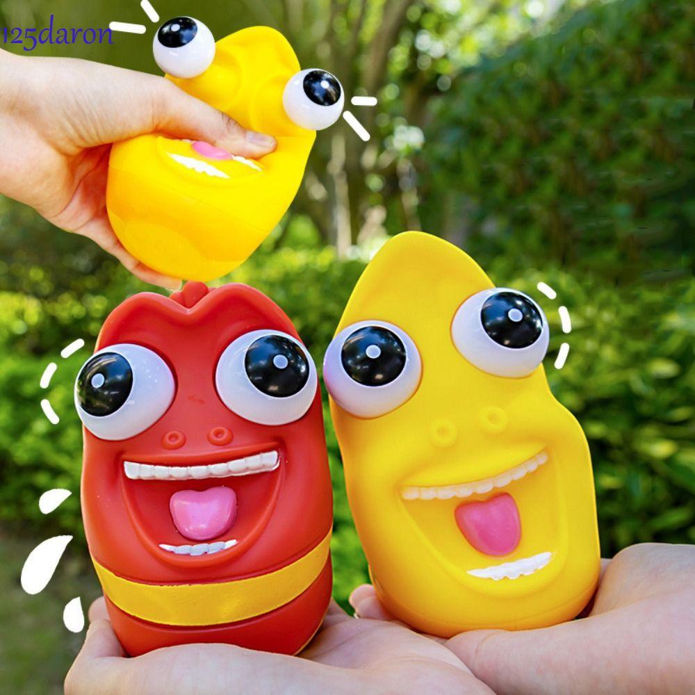 DARON1 Hoạt Hình Fidget Toy, Bóp Pinch Burst Eye Bóp Đồ Chơi, Trò Chơi Tương Tác Hoạt Hình ABS Larva