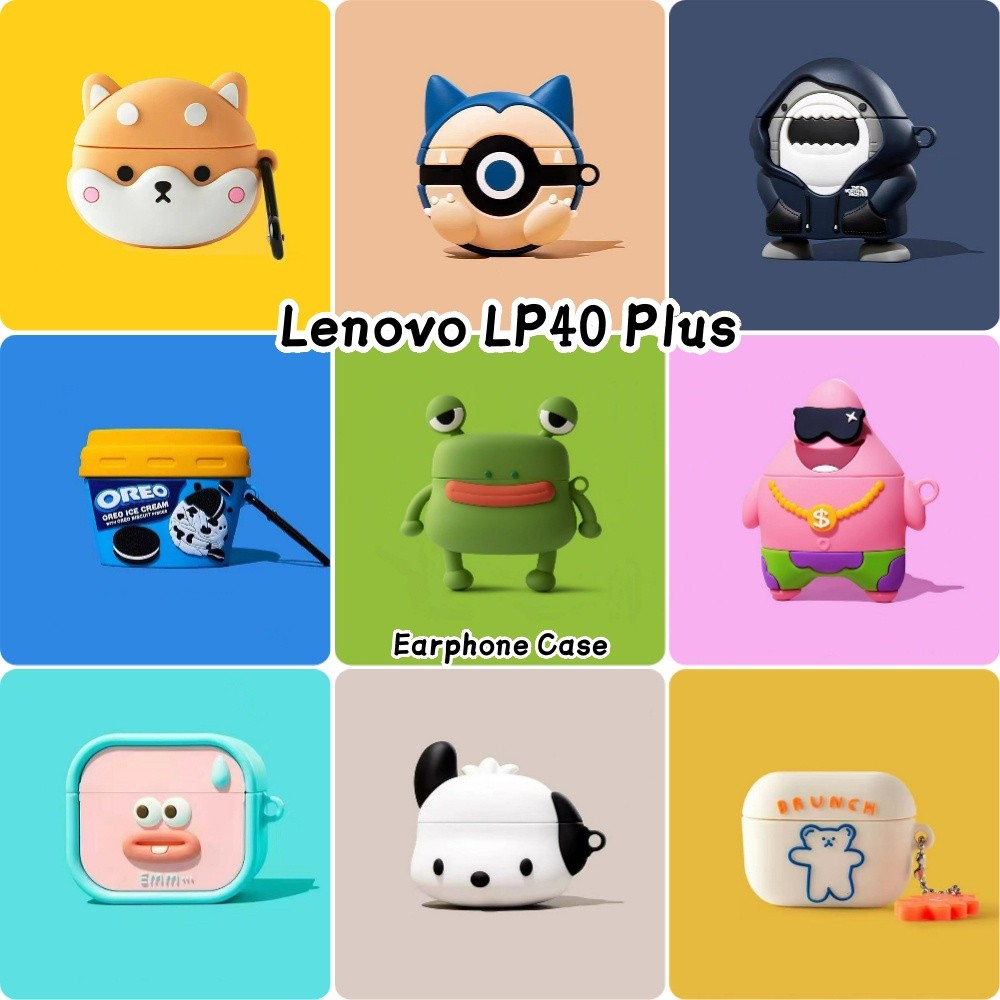 [imamura] Dành Cho Lenovo LP40 Plus Ốp Lưng Niche Hoạt Hình Silicon Mềm Vỏ Tai Nghe NO.2