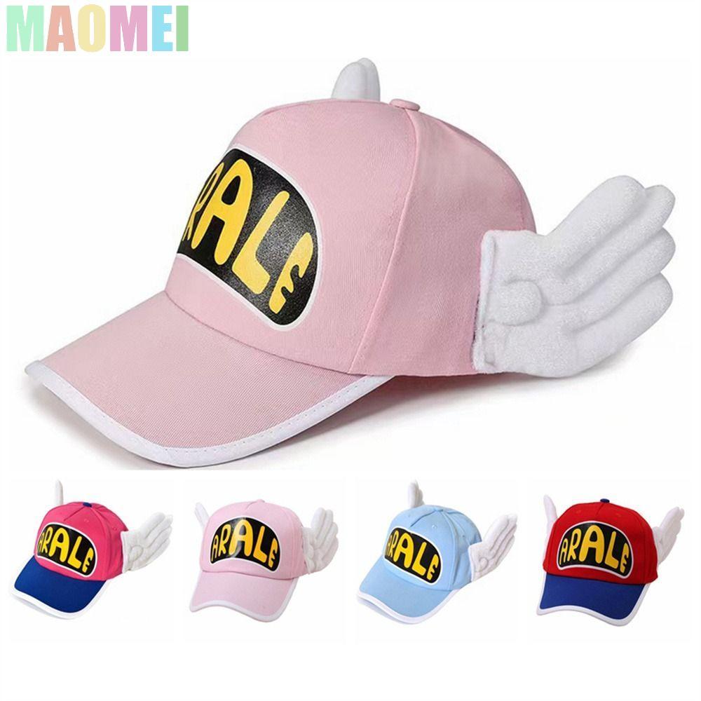 Mũ bóng chày MAOMEI Arale, Mũ Dr.Slump màu kẹo có thể điều chỉnh, Mũ chống nắng Cánh thiên thần Phim