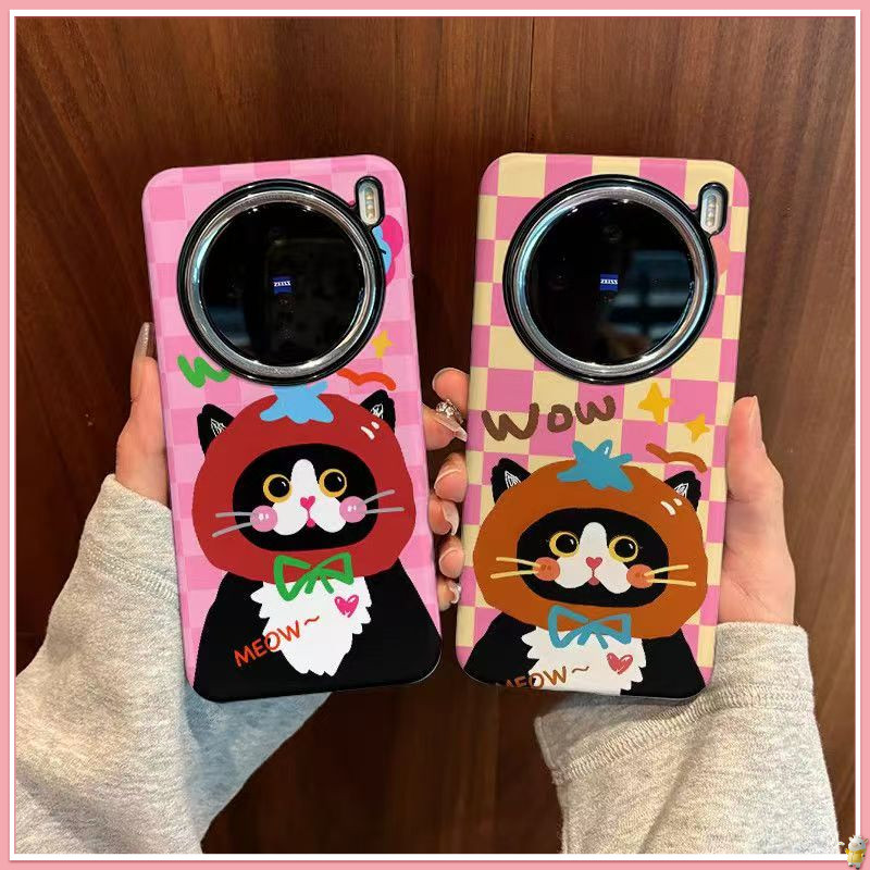 Ốp điện thoại Tomato Cat VIVOX200 / X100 / x300 vivox300 Pro / X200 Pro / X100 Pro mờ hai trong một 