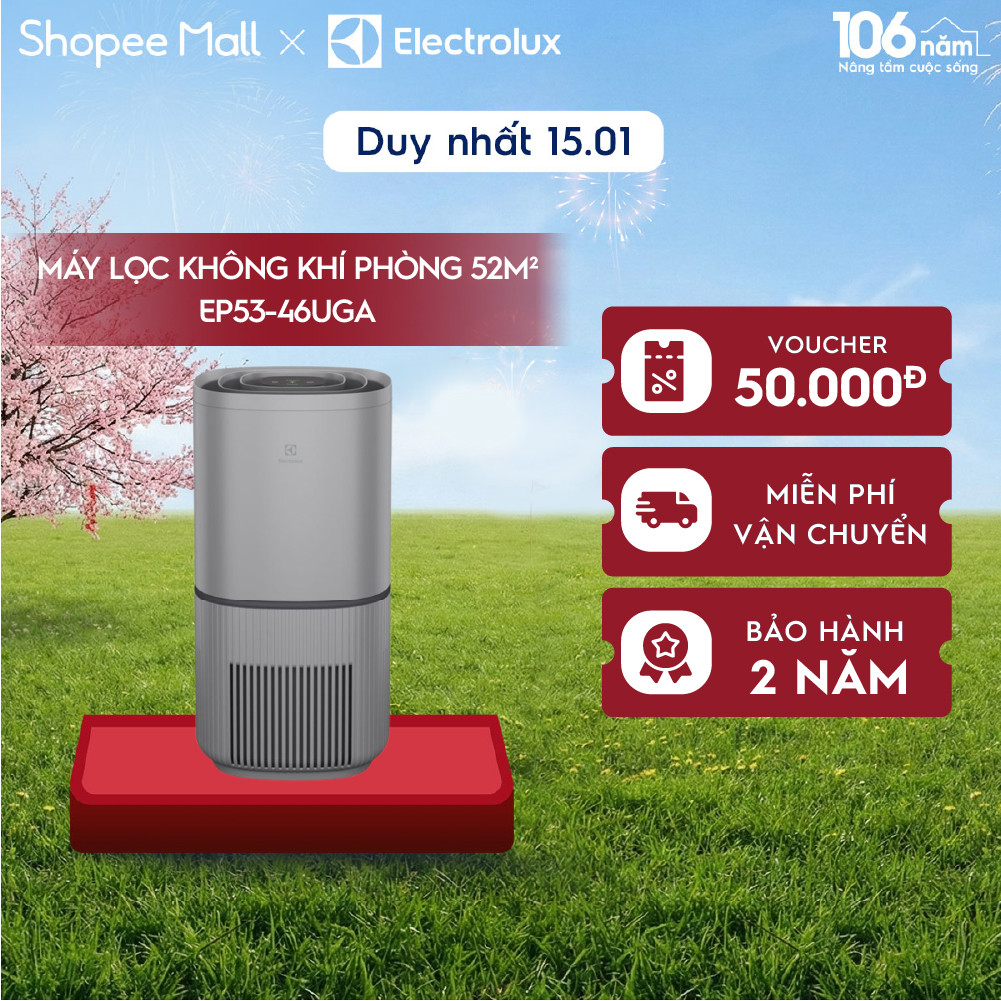 Máy lọc không khí Electrolux 5 bước lọc UltimateHome 500 cho phòng 52m² EP53-46UGA