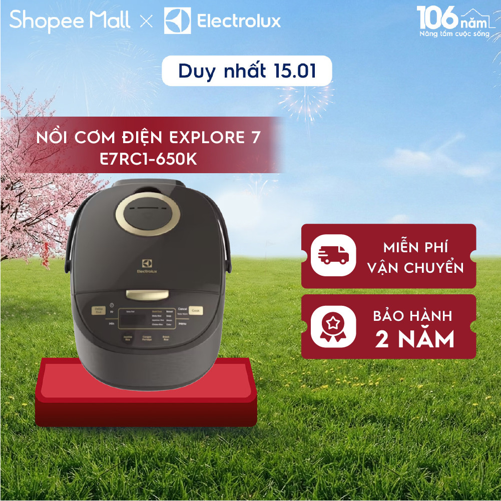 Nồi cơm điện Electrolux Explore 7 E7RC1-650K - Nhiều chương trình nấu đa dạng