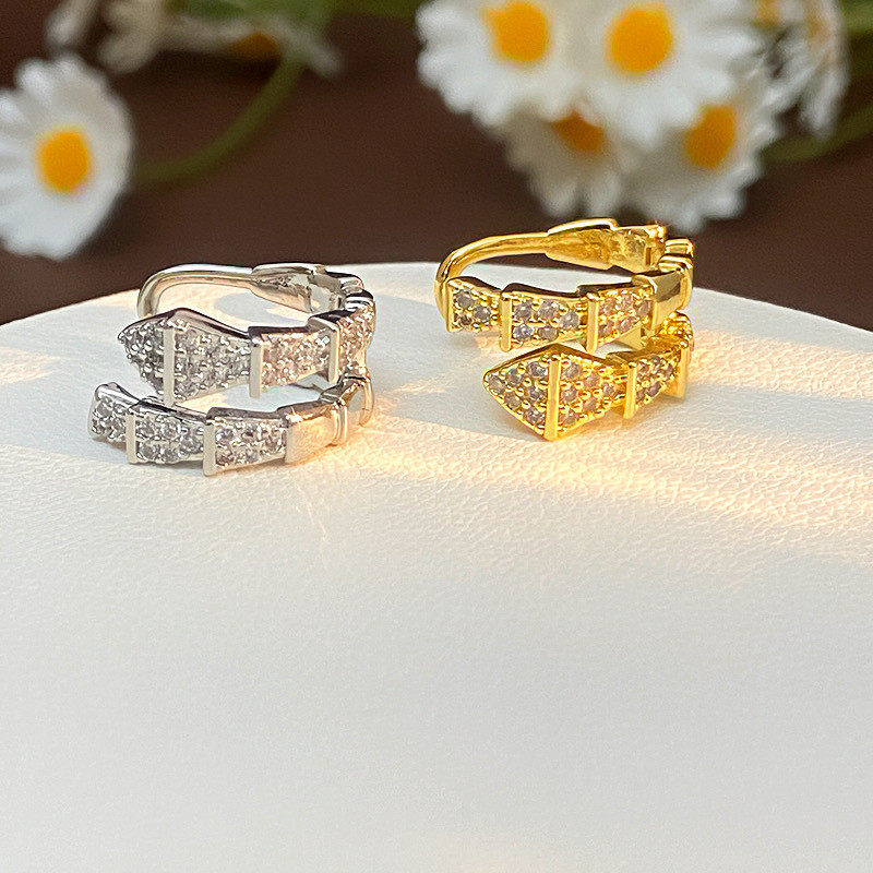 xinpin Personalized Fashion Snake-shaped Women's Ear Clip No Piercing Zodiac Snake Small Snake Ear C