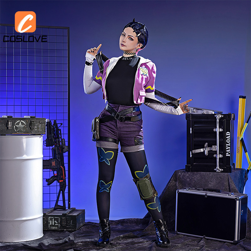 Outfit cosplay Clove Valorant - Bộ quần áo ngắn style thường