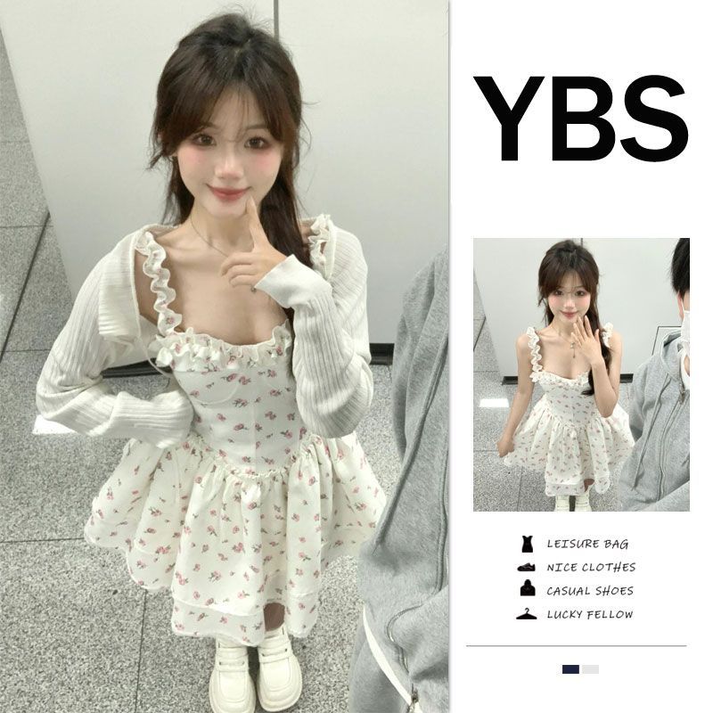 Đầm nữ sling hoa thiết kế ôm eo, nẹp eo thanh lịch - Perfect cho mùa hè