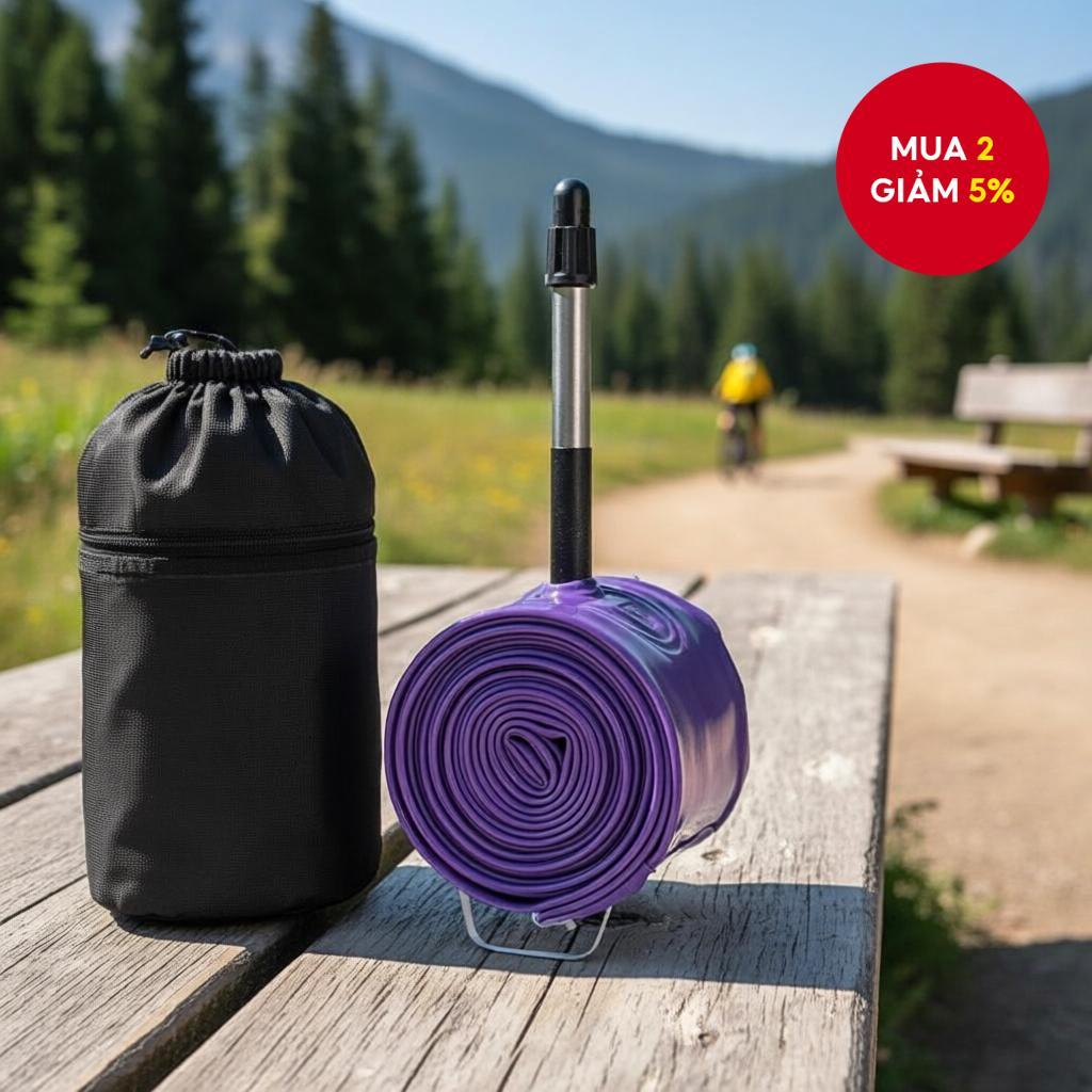 Ống bên trong xe đạp đường trường OFF 700C, chất liệu TPU, siêu nhẹ 39g, chịu áp suất cao, chống thủ