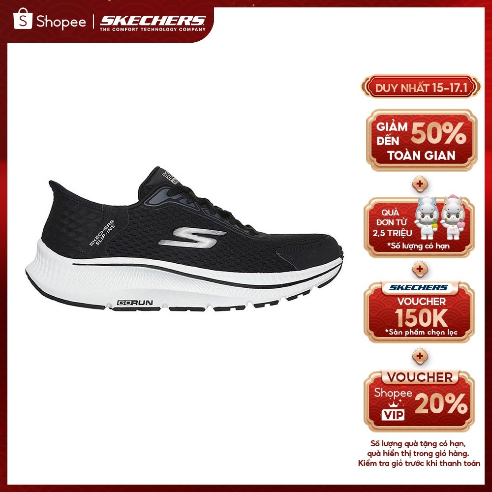 Giày Thể Thao Nữ Skechers Slip-ins GOrun Consistent 2.0 Endure Chạy Bộ Tập luyện - 128615-BKSL Memor