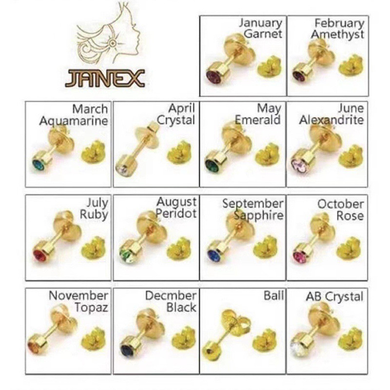 24 Bông Tai Xuyên Biên Giới Trẻ Em Khuyên Tai Bông Tai Xuyên Bông Tai Xỏ Bông Tai Ngọc Trai Bông Tai