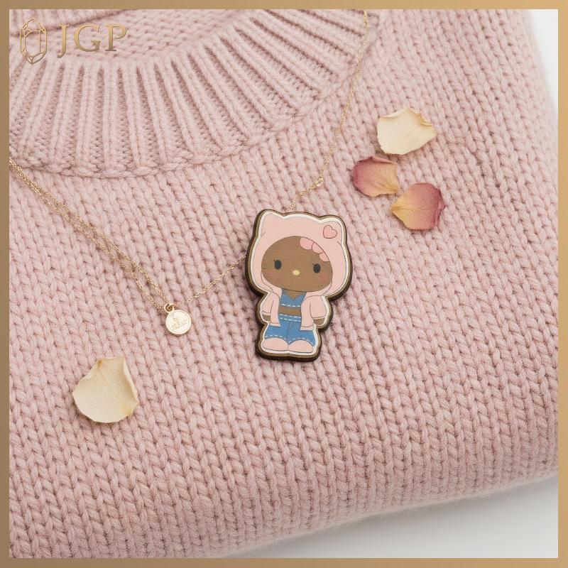 HdmClaire Lướt Bikini Hello Kitty Thẻ Hành Lý Chống Mất Thẻ Trang Trí Dễ Thương Hawaii Hello Kitty T