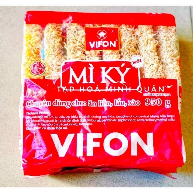 🍜Mì Kg ViFon (Mì Trần), Mì 1Kg 16 Vắt Thơm Ngon Chính Hãng🍜