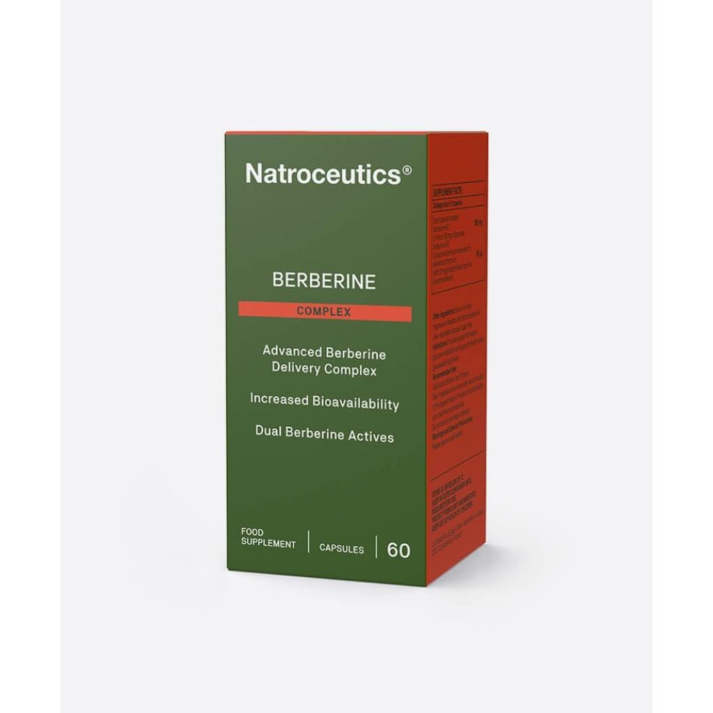 Natroceutics Berberine Complex 60 Viên nhộng thuần chay Phức hợp Berberine Dery nâng cao Tăng khả dụ