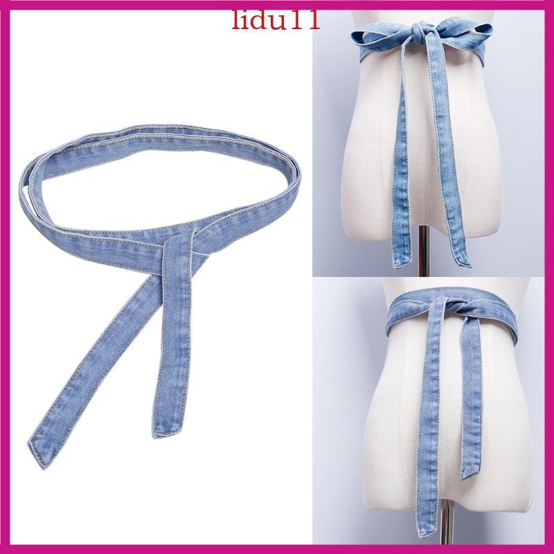 Lidar tự buộc eo cho quần jean, phụ kiện thắt lưng nữ