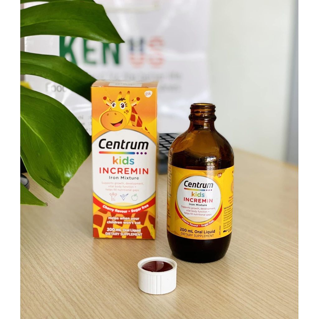 Siro Cho Trẻ Biếng Ăn Centrum Kids Incremin Iron Mixture