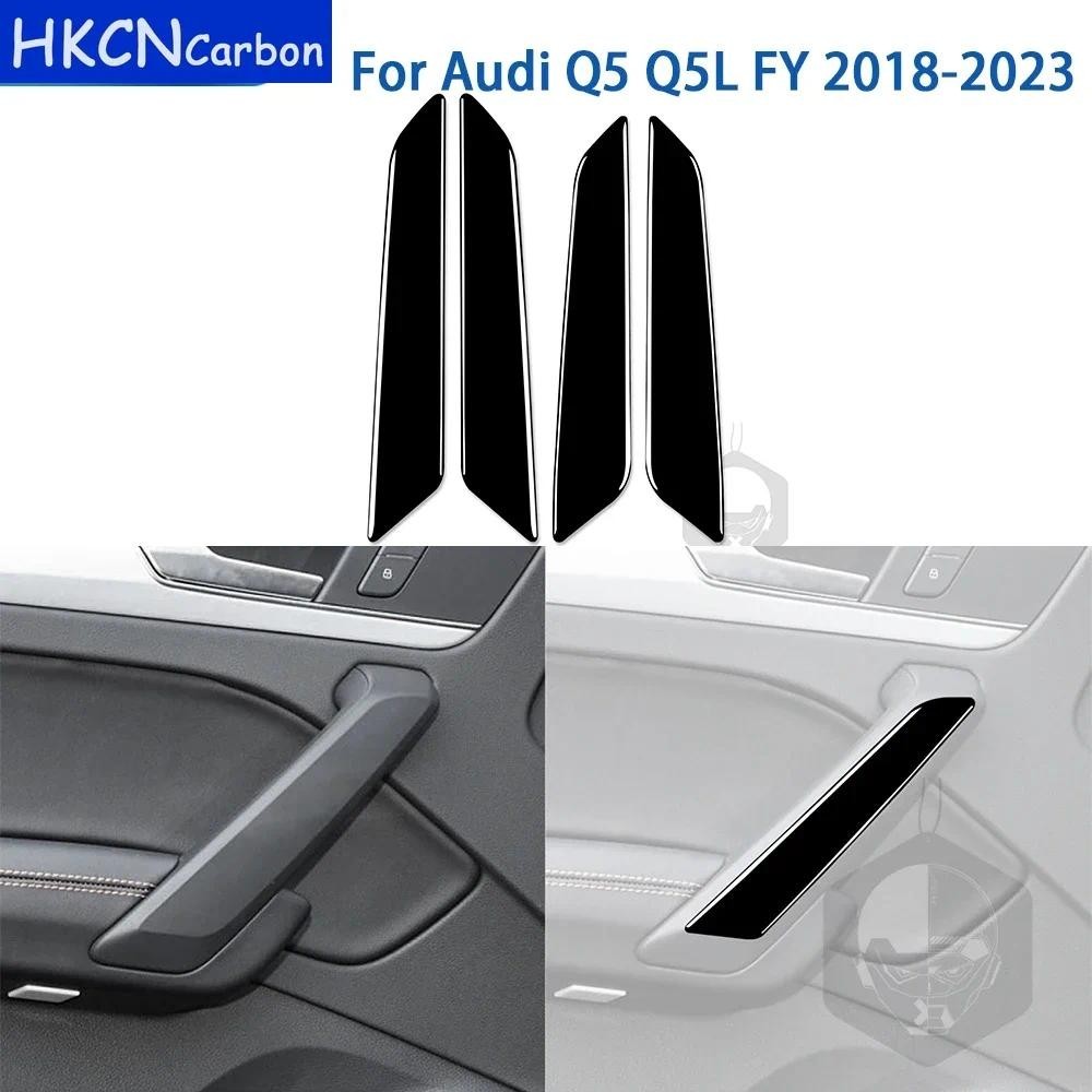Dành Cho Xe Audi Q5 Q5L FY 2018-2023 Phụ Kiện Piano Đen Plasti Nội Thất Ô Tô Cửa Tay Bảng Dán Trang 
