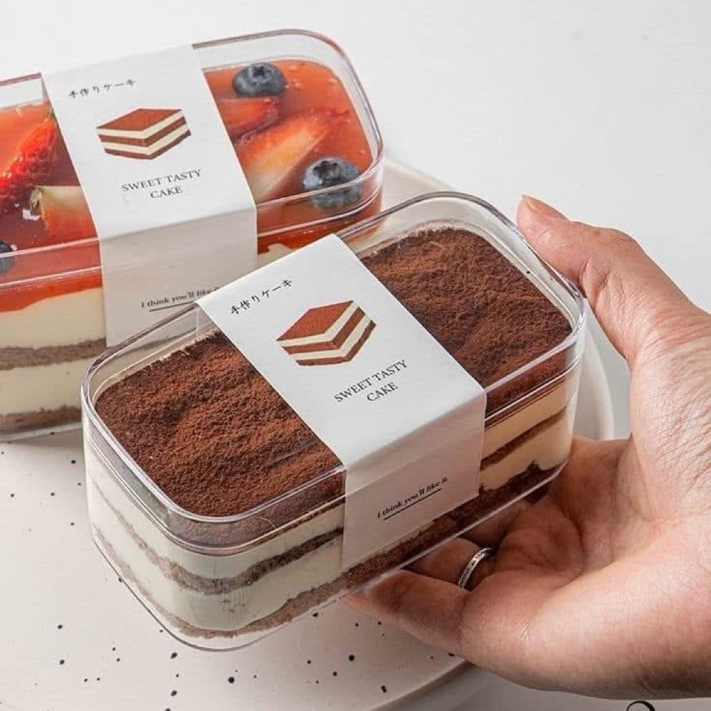 Combo 50 Hộp Mousse Cứng Đựng Bánh Lạnh, Tiramisu, Bánh Ngọt, Bánh Qui 280ml - 330ml [JL001]