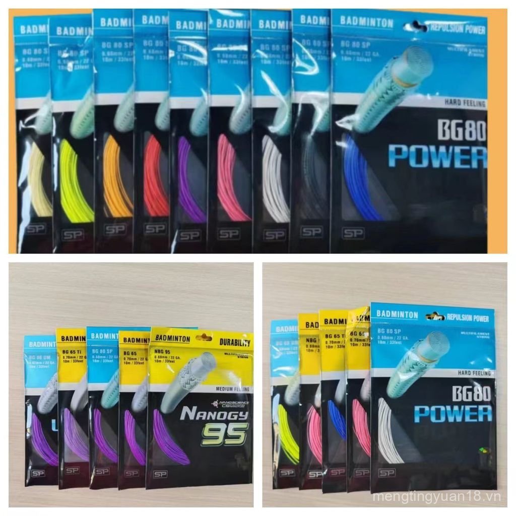 Dây vợt cầu lông BG65/BG65ti/80P/95/98/66U - Chuyên nghiệp, kéo được đến 26 pound RSDB