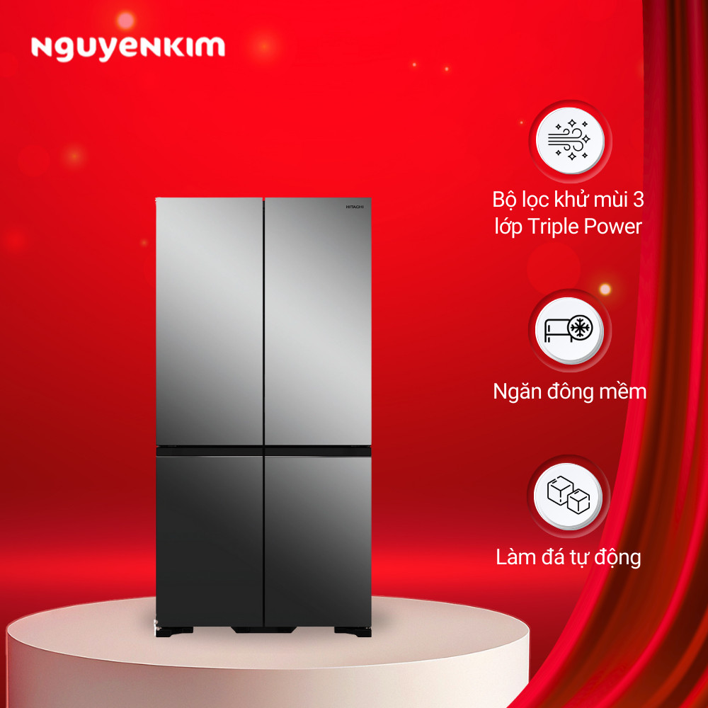 Tủ lạnh Hitachi Inverter 569 lít R-WB640VGV0X(MIR)