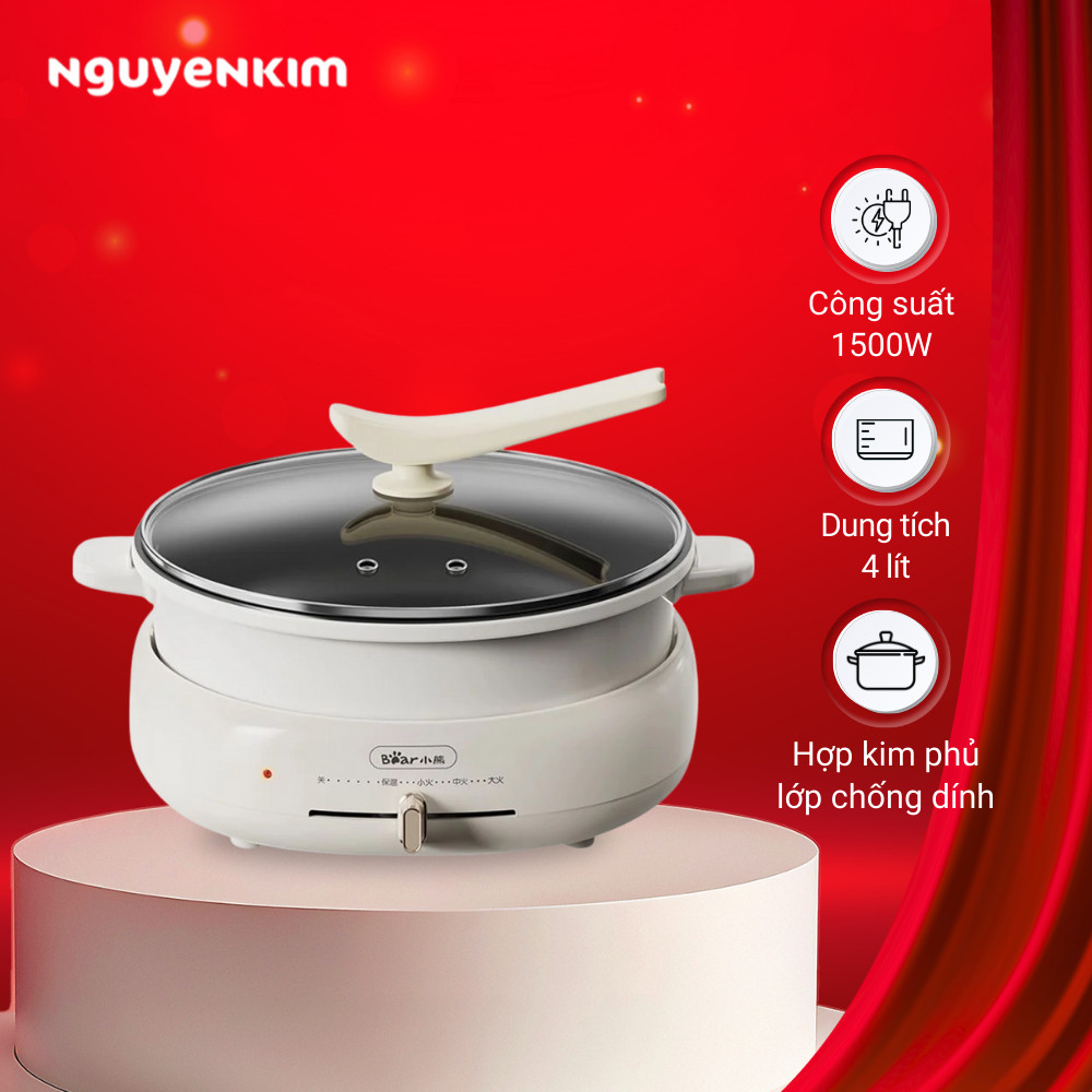 Nồi lẩu nướng đa năng Bear DHG-C40W2