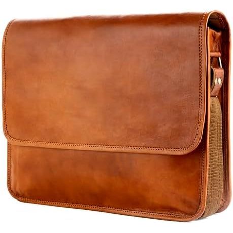 TÚI BERLINER Vintage Da Thật Chính Hãng Túi Ghent, Túi Laptop, Túi Làm Việc, Cặp Ngắn Cho Nam Nữ - N