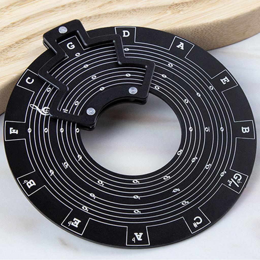 Công cụ giai điệu bánh xe Circle Of Fifths Hợp kim nhôm nhẹ Thiết thực không lắc oxy hóa để thực hàn