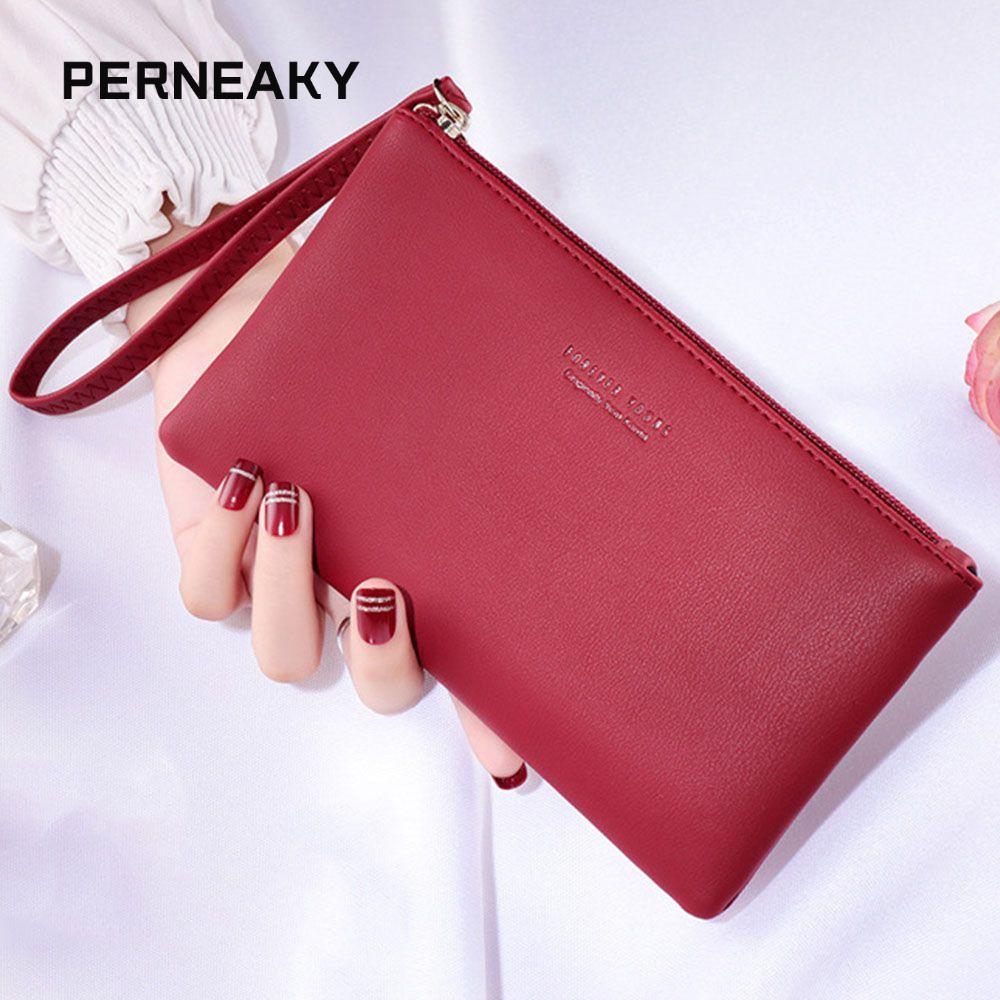 Ví PENEAKY Túi Zip da PU thời trang