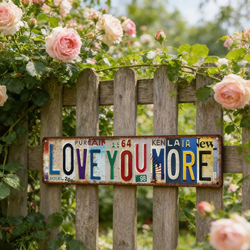 Home Decor Signs Wall Decor Letter Printing Love You More Family Living Room