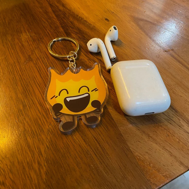 Firey bfdi Acrylic keychain - Bfdi - Battle for dream island - BFB - battle for BFB - Object show Cu