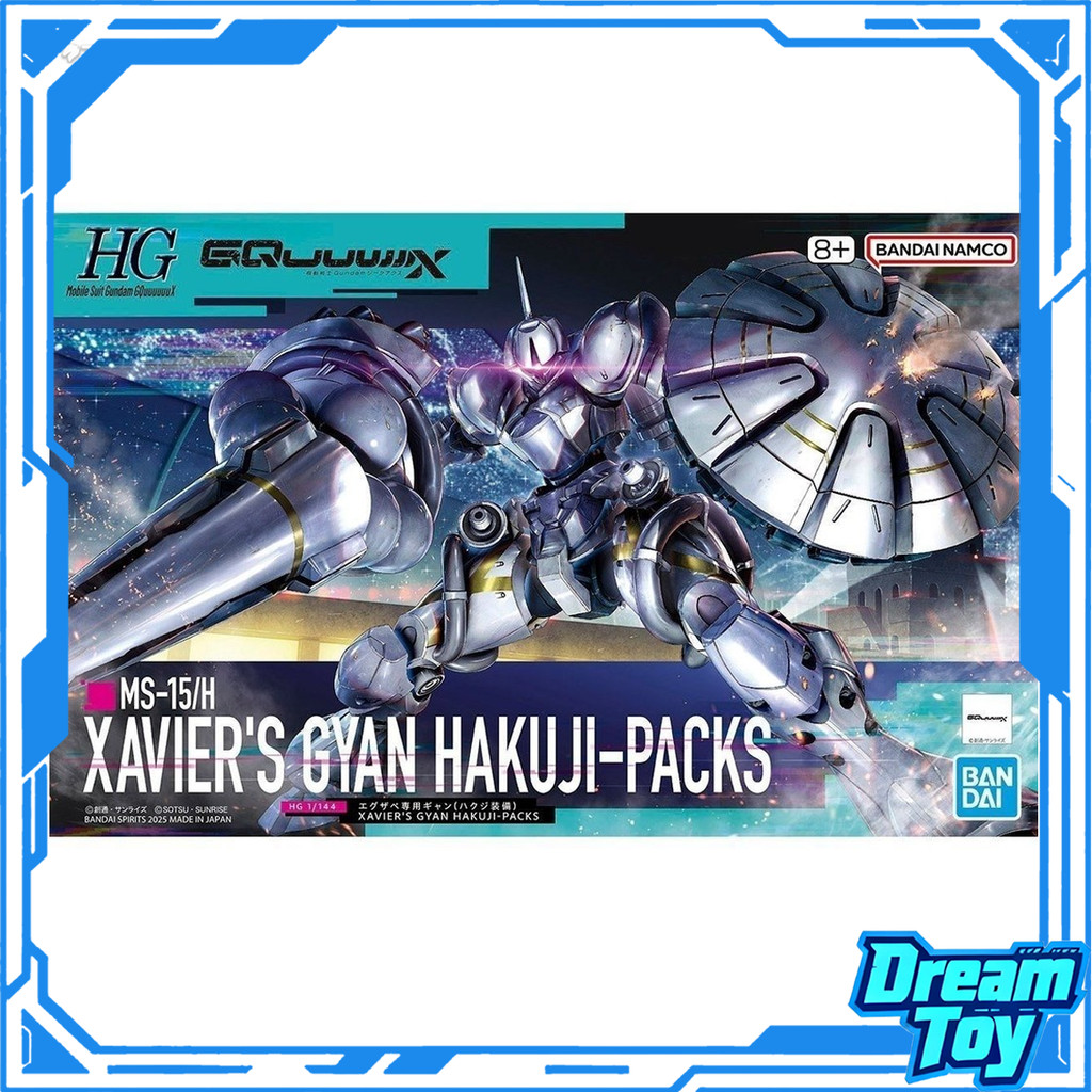 Bộ mô hình Gyan Hakuji-Packs của BANDAI HG GQuuuuuX Xavier | Bộ đồ di động Bộ lắp ráp cao cấp Gundam