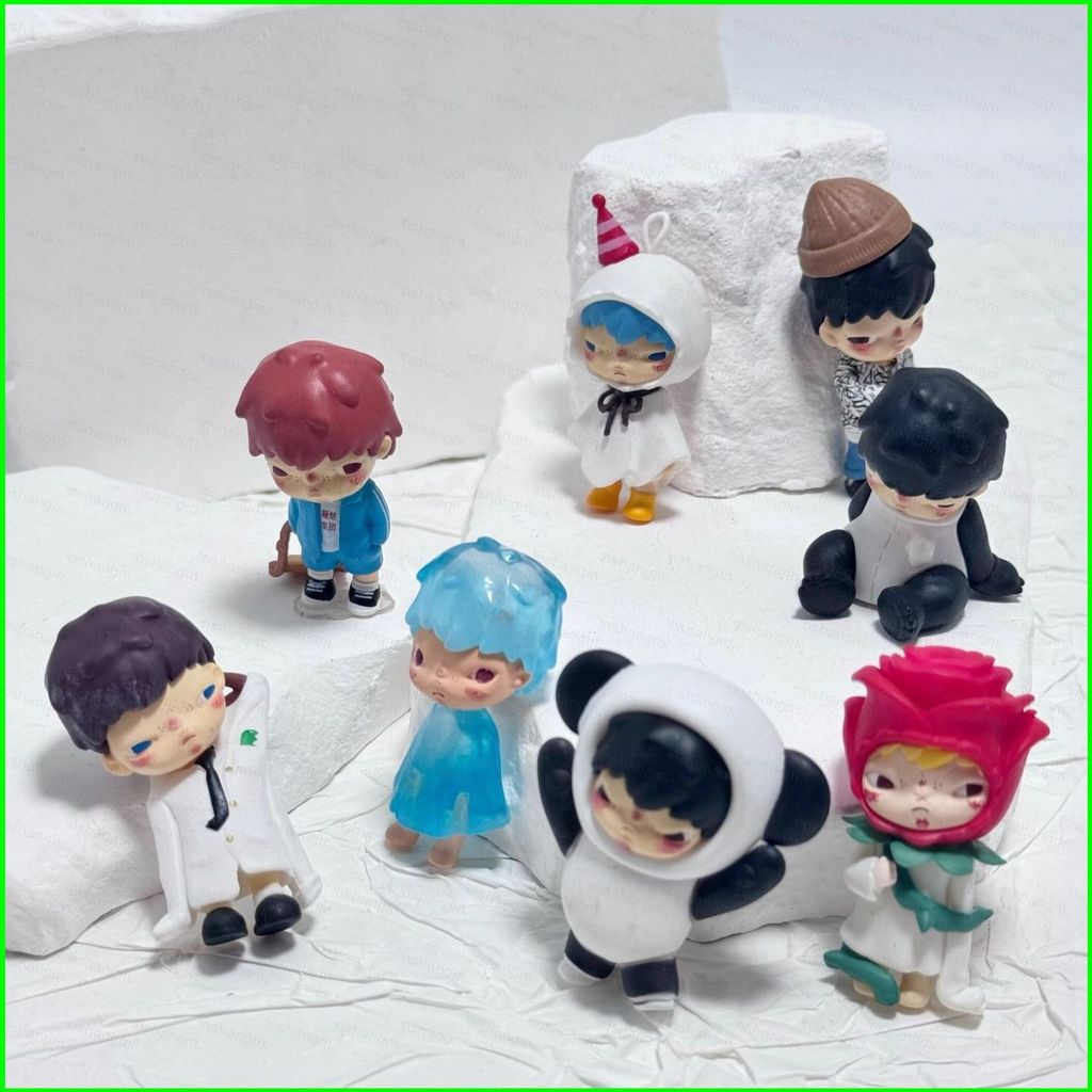 PS1 Hirono Panda Doctor Clown Series Mini Đậu Mù Hộp Hành Động Hình Để Bàn Đồ Trang Trí SP1