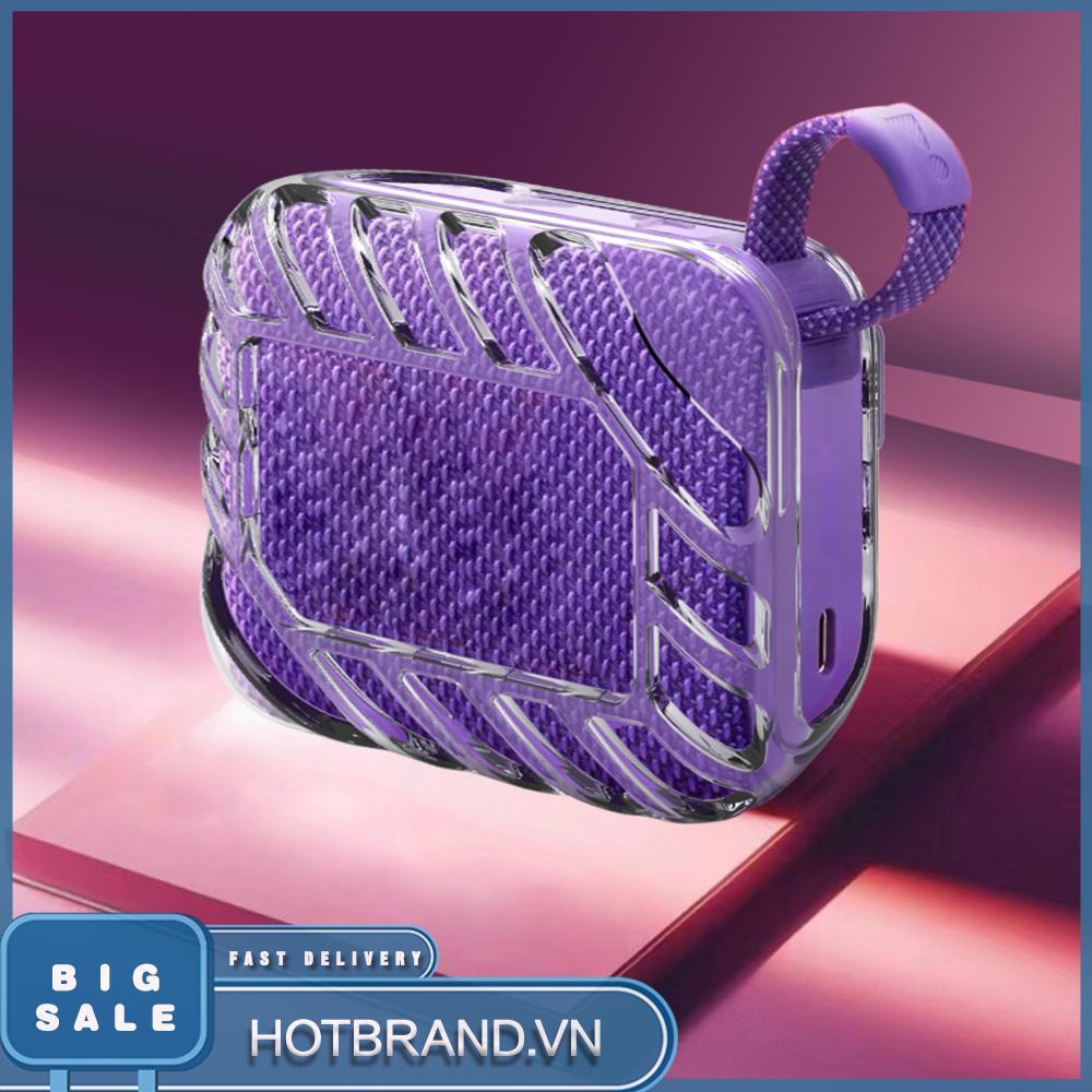 Ốp Lưng TPU Chống Sốc Trong Suốt Chống Trơn Trượt Mang Tay Bảo Vệ Cho Loa JBL Go 4 Di Động BT