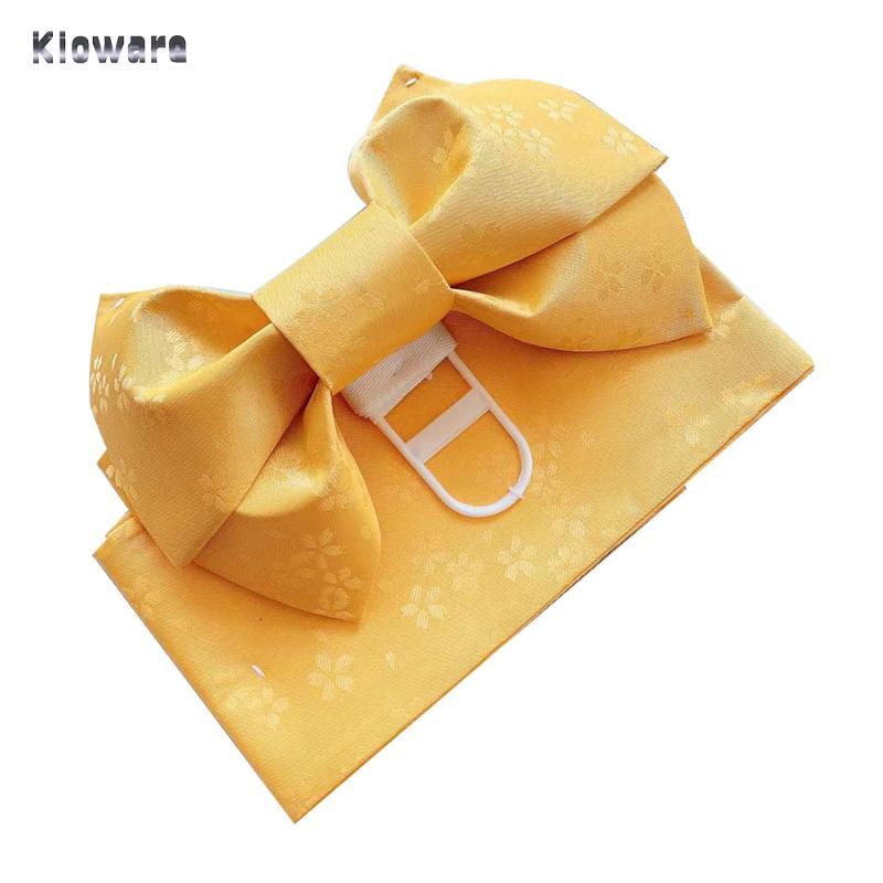 Thắt lưng obi kimono Nhật Bản cho bé gái, họa tiết hoa