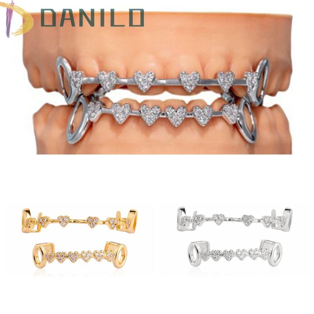 DANILo Charm Răng Grillz - Grillz Kim Cương Giả, Vương Miện Nha Khoa Phù Hợp Làm quà tặng