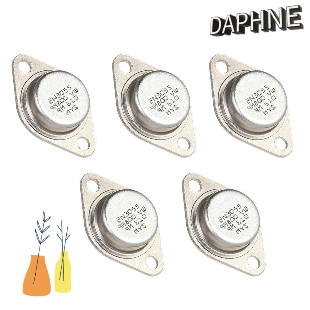 DAPHS 5 Cái Bóng Chuyển Nguồn, Kim Loại 2N3055 NPN 2N3055 Điện, Bộ Transistor 15A / 60V TO-3 15A / 6