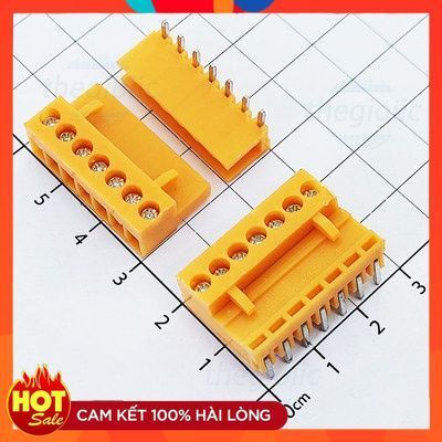 [3 Cái]- HT-3.96-7-R Terminal Block 7 Chân Cong 3.96mm 300V 10A ChipViet Store