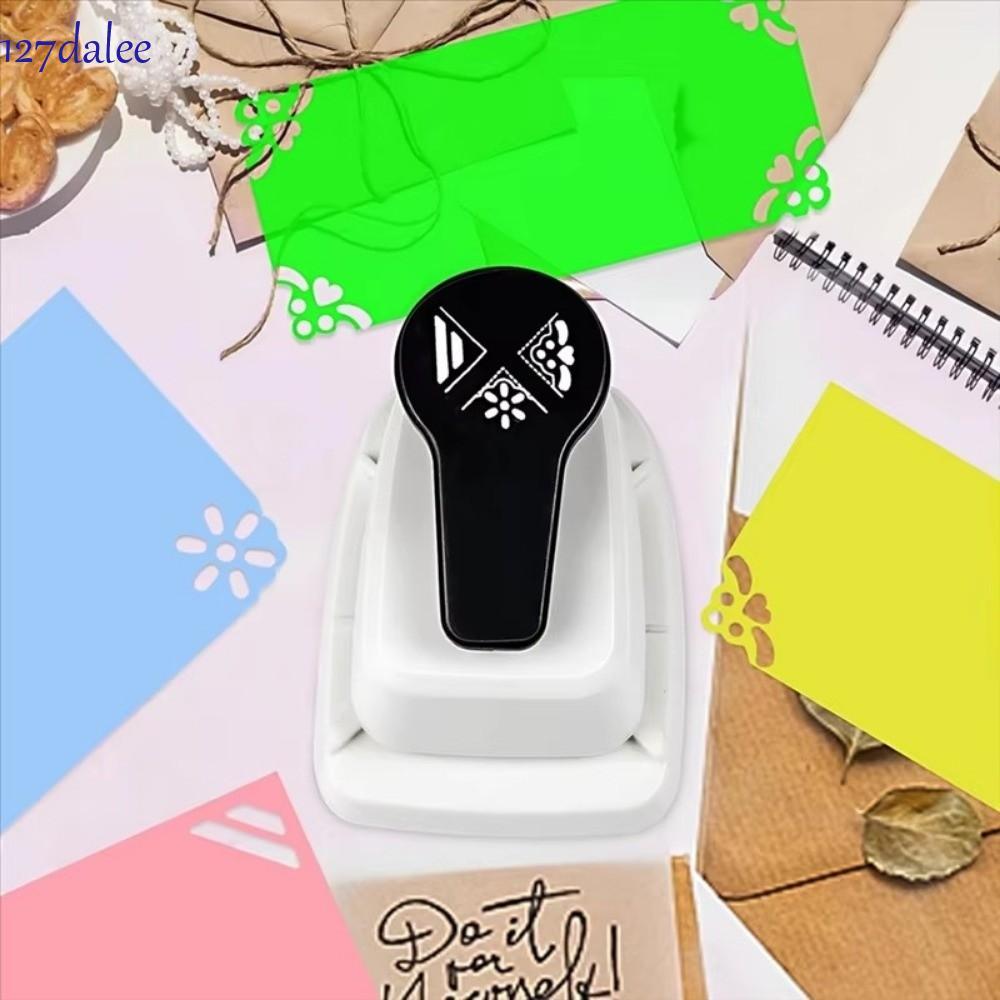 DALEE Góc Trang Trí Ren Puncher, Lỗ Puncher Puncher Máy Làm Giấy Thủ Công Đục Lỗ, Văn Phòng Phẩm Cắt