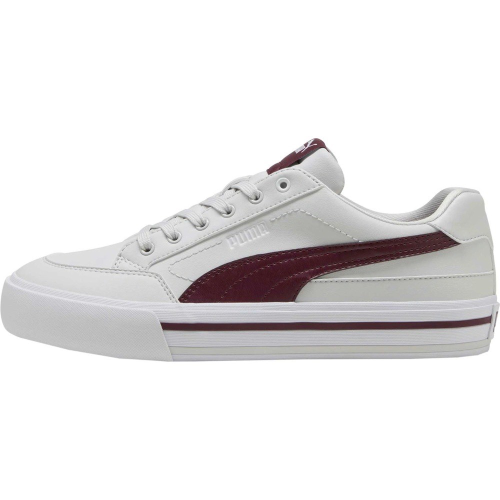 Giày thể thao sneaker chính hãng Puma Court Classic Vulcanised Formstrip Unisex White Red -  Trắng đ